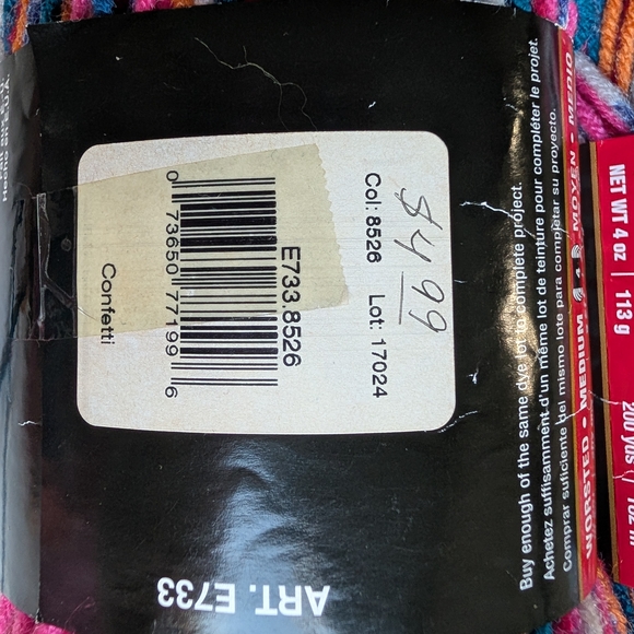 Red Heart Strata Multicolor Striping Yarn Craft Supplies Knit Crochet Confetti - Picture 6 of 10